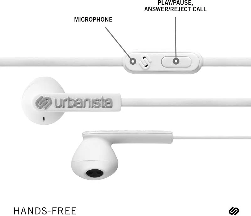 Urbanista San Francisco ErgonoMic Headphones with Remote and Mic - Retail Packaging - Fluffy Cloud
