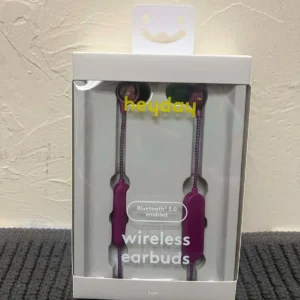 Brand New in Box heyday Bluetooth Wireless Earbuds, Purple